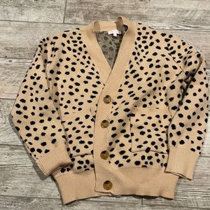 Leopard print cardigan